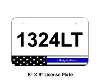 Wisconsin ATV License Plate American Flag atv license plate, utv license plate, personalized atv/utv, thin blue line, thin line color