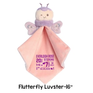 Flutterfly Luvster Fjärilsfilt Bedårande mjuk djurfilt babyfilt babyflicka present det är en flicka present det är en pojke present Filt Nyfödd