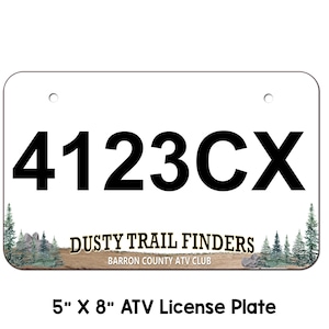 Wisconsin ATV/UTV License Plate Custom License Plate, atv license plate,, personalized Plate license plate, Wisconsin ATV, Wisconsin Utv