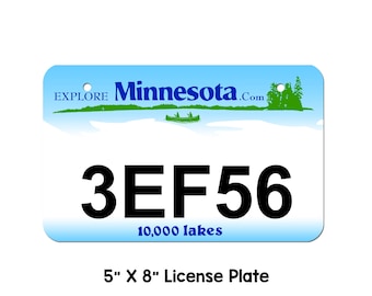 Personalized New Jersey 4x7 Motorcycle ATV/UTV License Plate