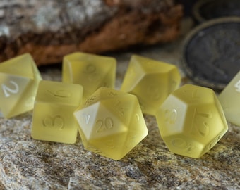 Sunburst Glass Dice Set