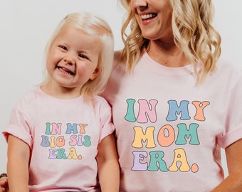In My Mom Big Sis Era Shirt, It's Me Hi I'm The Sister Brother, swift Baby Announcement, Sibling Mama Retro Pregnancy Reveal Taylor Gift