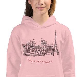 Sweatshirt Paris Vintage Tour Eiffel Skyline - Cadeau Souvenir, Coupe Classique, 241 G