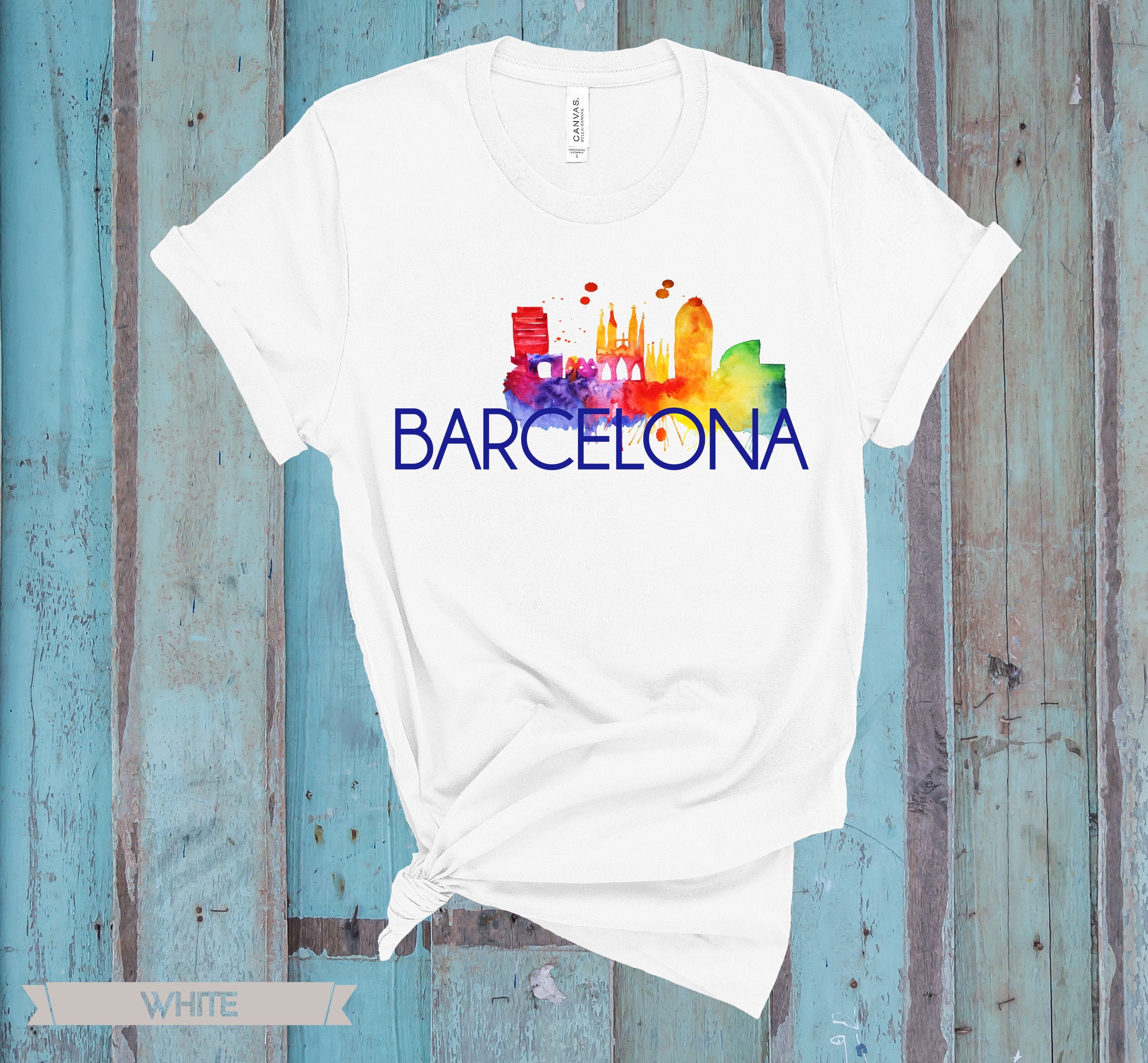 Verzadigen spreker Wiegen Barcelona Spain Shirt Barcelona Tshirt Barcelona Spain - Etsy Singapore