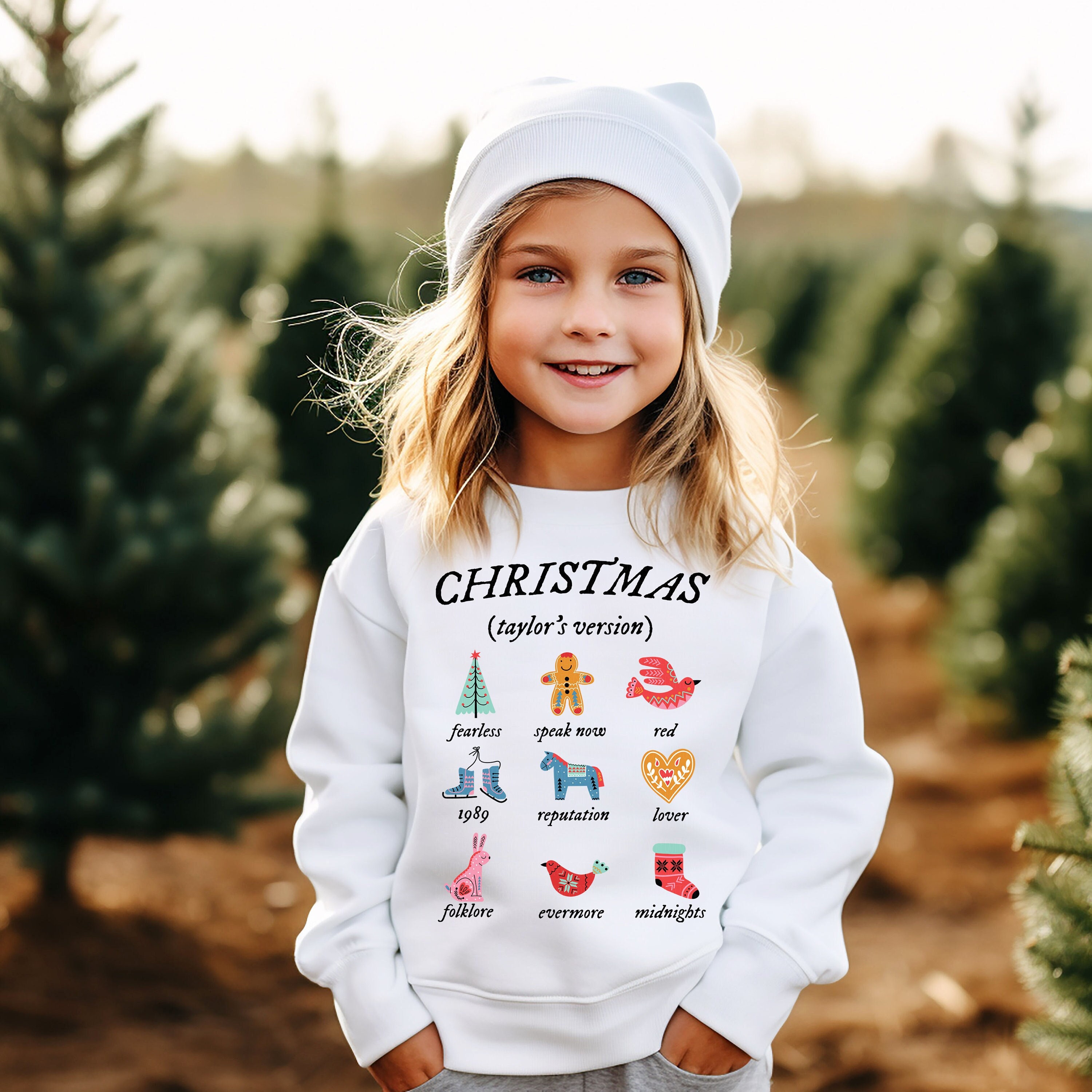 Santa Swift Youth Sweatshirt, Funny Christmas Kid Gift, Country