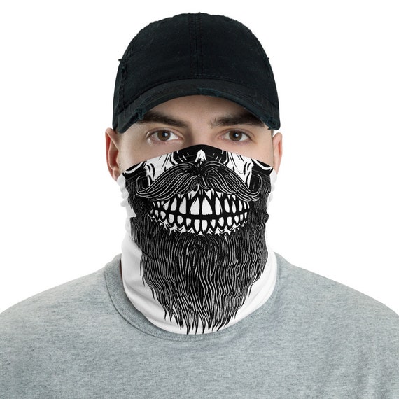 Skull Neck Gaiter Reusable Mask Washable Face Mask | Etsy