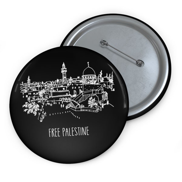 Free Palestine Pin, Palestine Button, Gaza Freedom Gift, Palestinian Lives Matter, Save Palestine, Equality Pullover, Anti War Peace