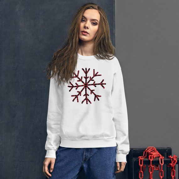 Buffalo Plaid Snowflake Sweatshirt 