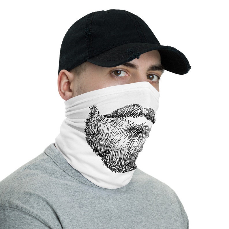 Beard Face Mask Beard Neck Gaiter Face Mask Reusable Mask | Etsy