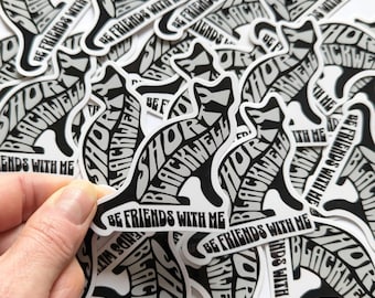 Von Affen inspirierte Vinyl-Sticker - Shorty Blackwell