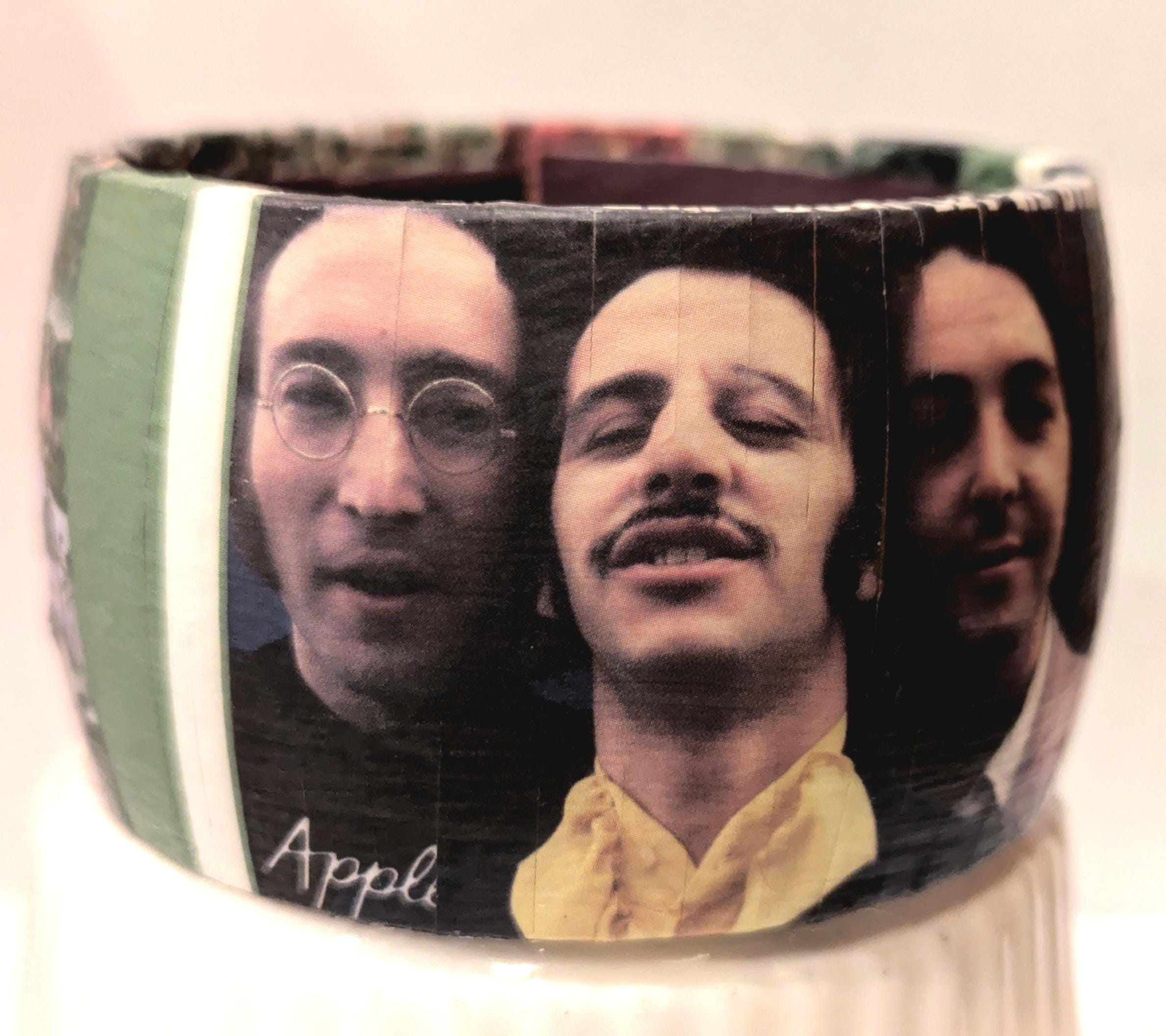 Bracelet Vintage Abbey Road En Métal Doré - Bijou Haute Couture Occasion