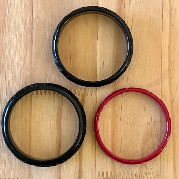 Multi-Colored Synthetic Bangle Bracelets - image 10