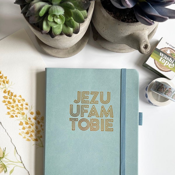 Jezu Ufam Tobie | Jesus I trust in You | Dot grid Notebook | Journal | 160 pages | St. Faustina | 160 gsm ultra thick paper |Catholic gift