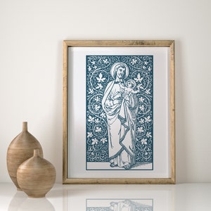 St. Joseph Digitale Print | Katholieke kunst | Sint-Jozef