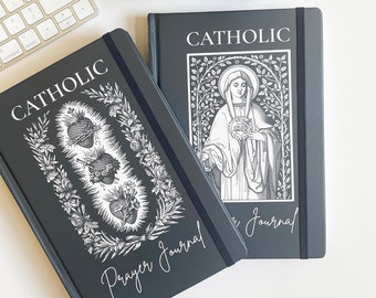 NEW Catholic Prayer Journal | Virgin Mary and Jesus Christ Icons | Prayer Journal | Saints' quotes | Confirmation gift | Catholic gift