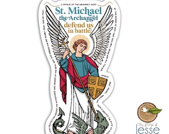 St. Michael the Archangel waterproof sticker | Catholic sticker | Catholic gift | Patron Saint | Confirmation