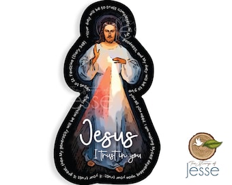 Divine Mercy Jesus Sticker | Jesus I trust in You| Catholic | confirmation | first communion