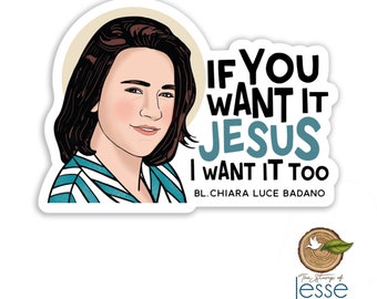 Bl. Chiara Luce Badano Waterproof Sticker | Catholic Sticker | Patron Saint | Confirmation |