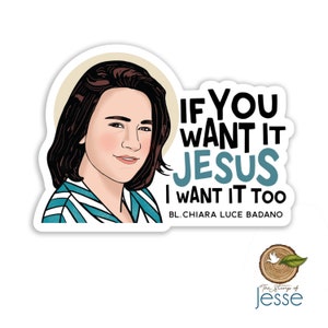 Bl. Chiara Luce Badano Waterproof Sticker | Catholic Sticker | Patron Saint | Confirmation |
