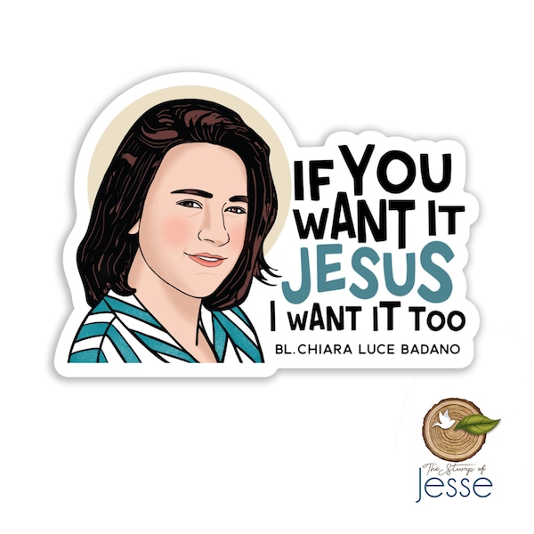 Bl. Chiara Luce Badano Waterproof Sticker | Catholic Sticker | Patron Saint | Confirmation |