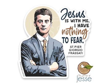 Pier Giorgio Frassati Waterproof Sticker | Catholic gift | Verso l'alto | Confirmation | First Communion gift
