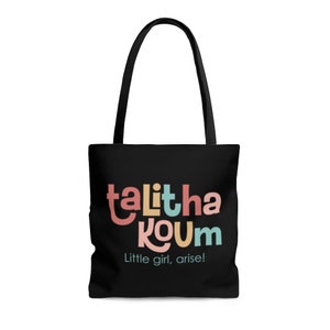 Talitha Koum tote bag | Beach bag | Bible study bag | mass bag | gift for Catholics | Confirmation gift | Bible verse | Jesus