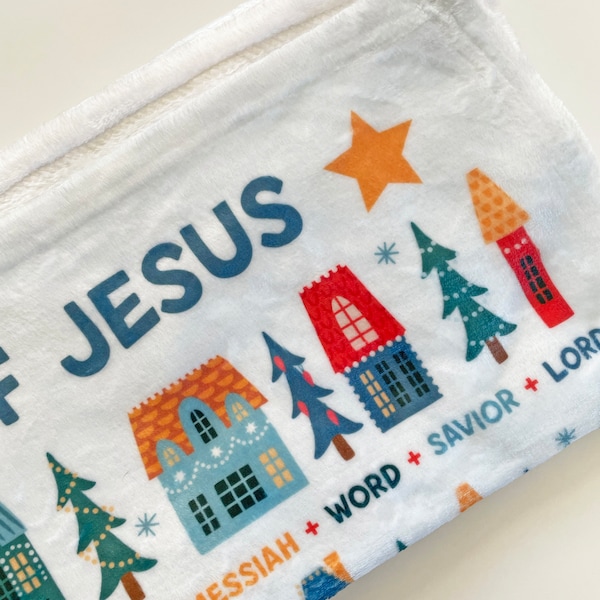 The Name of Jesus Blanket Etsy