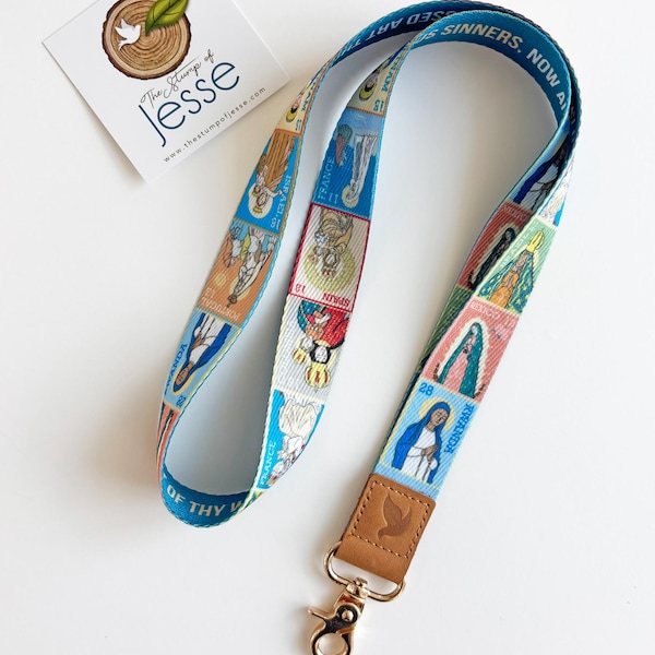 Ave Maria Post Lanyard - Catholic lanyard with Marian Apparitions