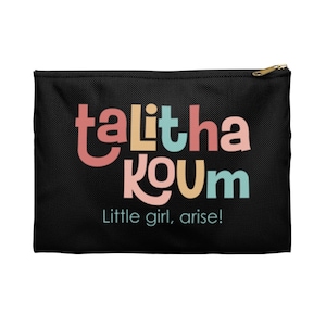 Talitha Koum Little girl arise | Flat pouch | Catholic | Christian | Gift | Confirmation | first Communion | Catholic gift for her |pencil