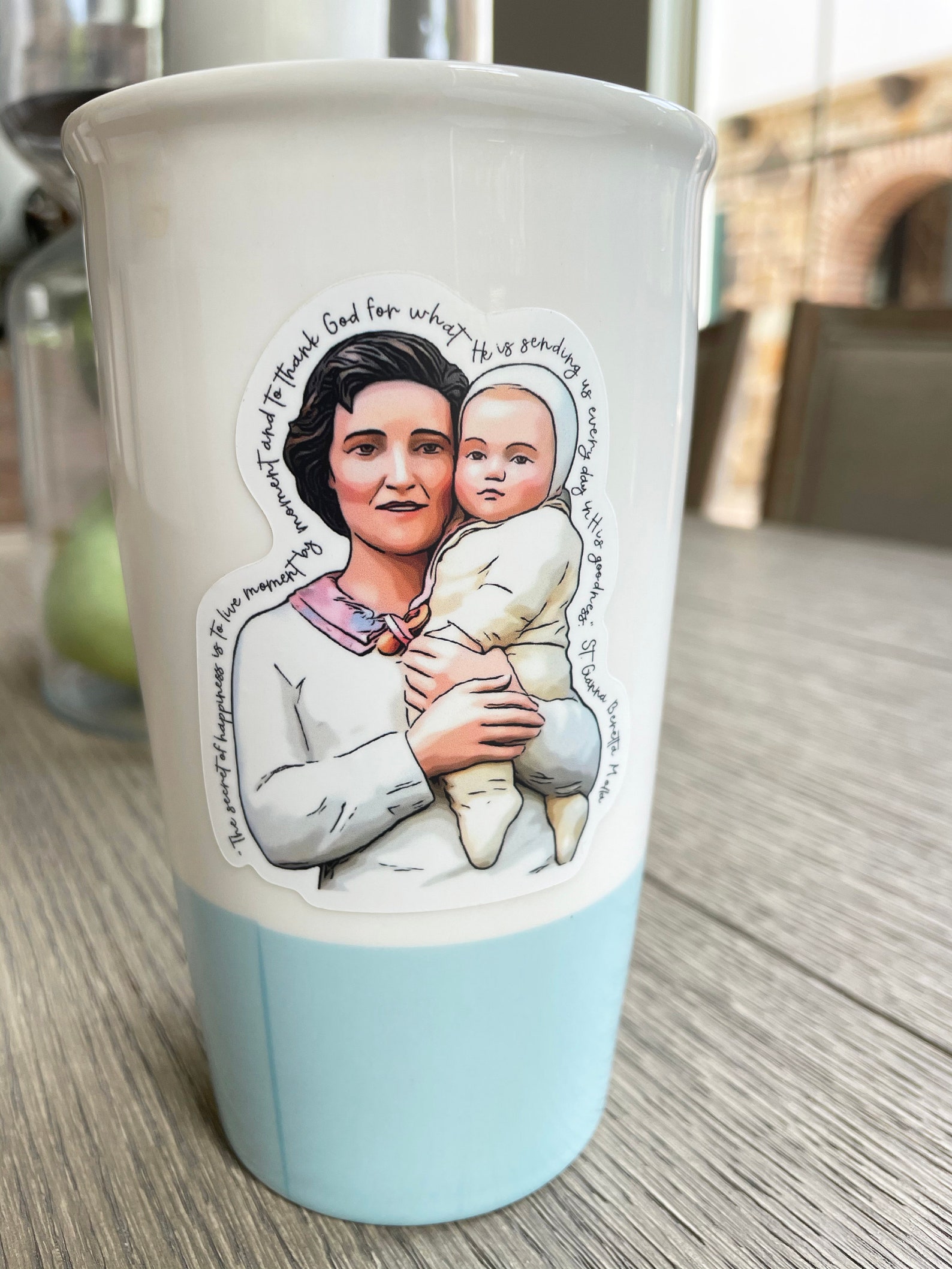 Saint Gianna Beretta Molla Sticker Catholic Decor Pro-life - Etsy