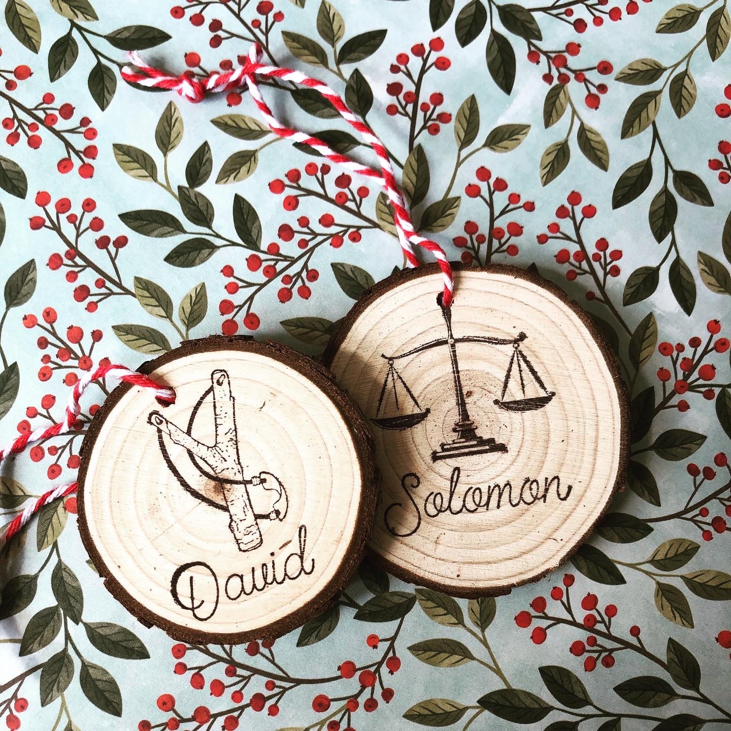 The jesse tree advent calendar christmas ornaments etsy