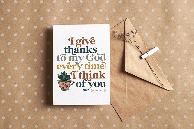 Thank You Printable Card | Digital Download | Christian Card | Catholic ...
