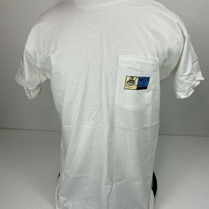 Vintage SWATCH White T-shirt Size XL Watch Graphic Single Stitch USA Made