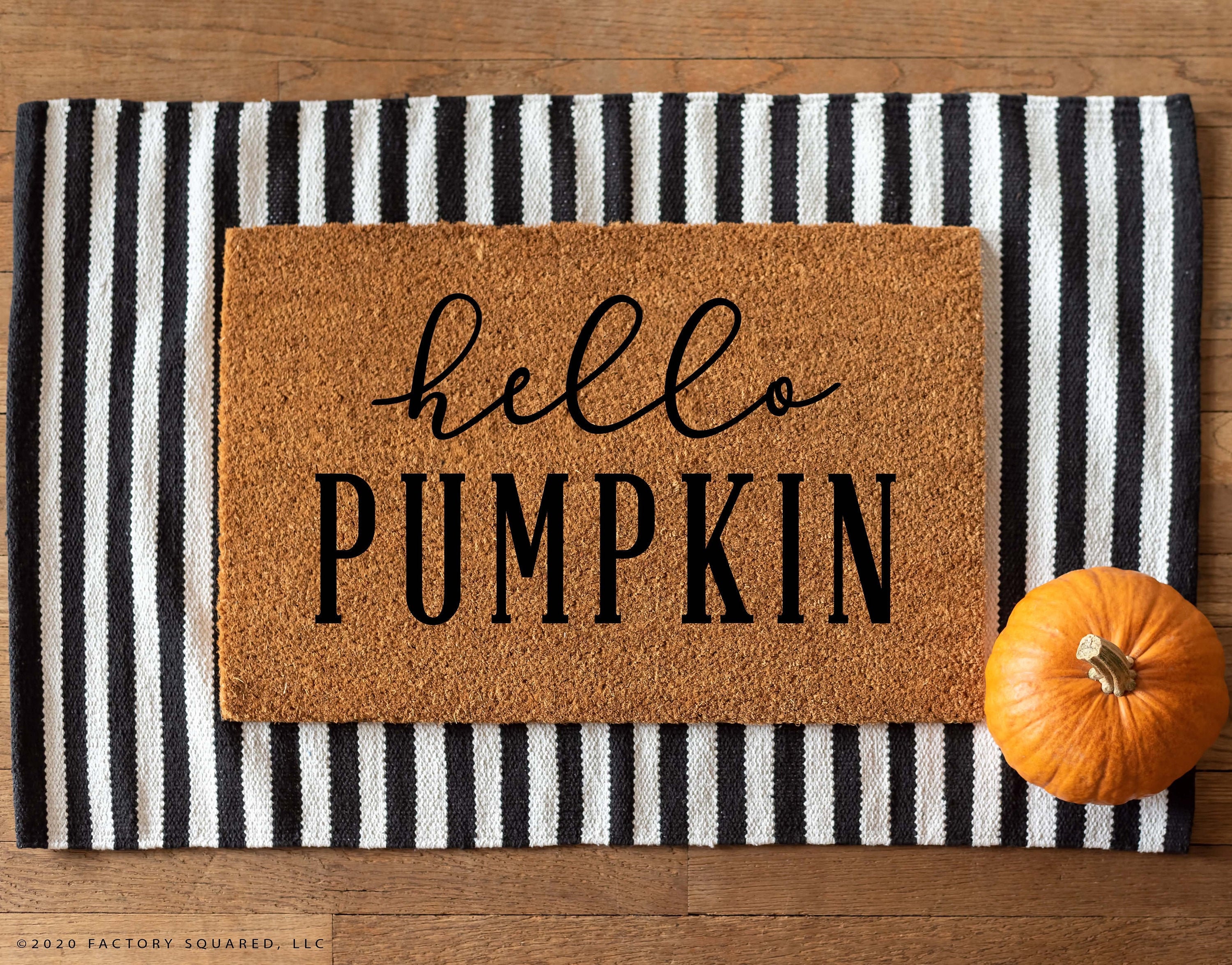 Fall Mat Halloween Doormat Fall Decor Front Door Etsy