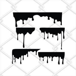 Paint Drips SVG cut file, Silhouette, Cricut, SVG DIGITAL File Clipart, Vector dxf, jpg, png, eps, svg