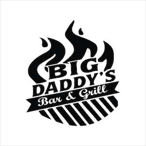 Big Daddy&#39;s Bar & Grill Decal.  Free Shipping.