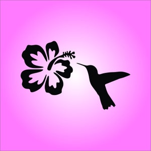 ZOEMENDE VOGEL BLOEM Vinyl sticker. Geen verzendkosten.