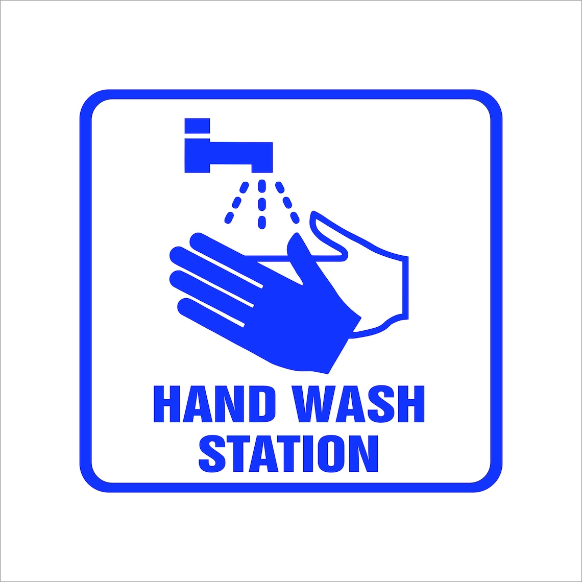 HAND WASH STATION Decal. Free Shipping. Etsy