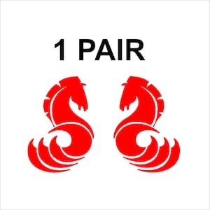 BENETEAU  HORSE boat logo Decal Pair of (2).  Free Shipping.