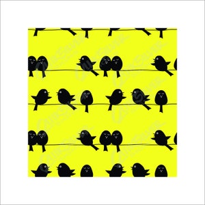 Zwarte vogels achtergrond PNG, JPG-sublimatie, digitale download ontwerp clipart