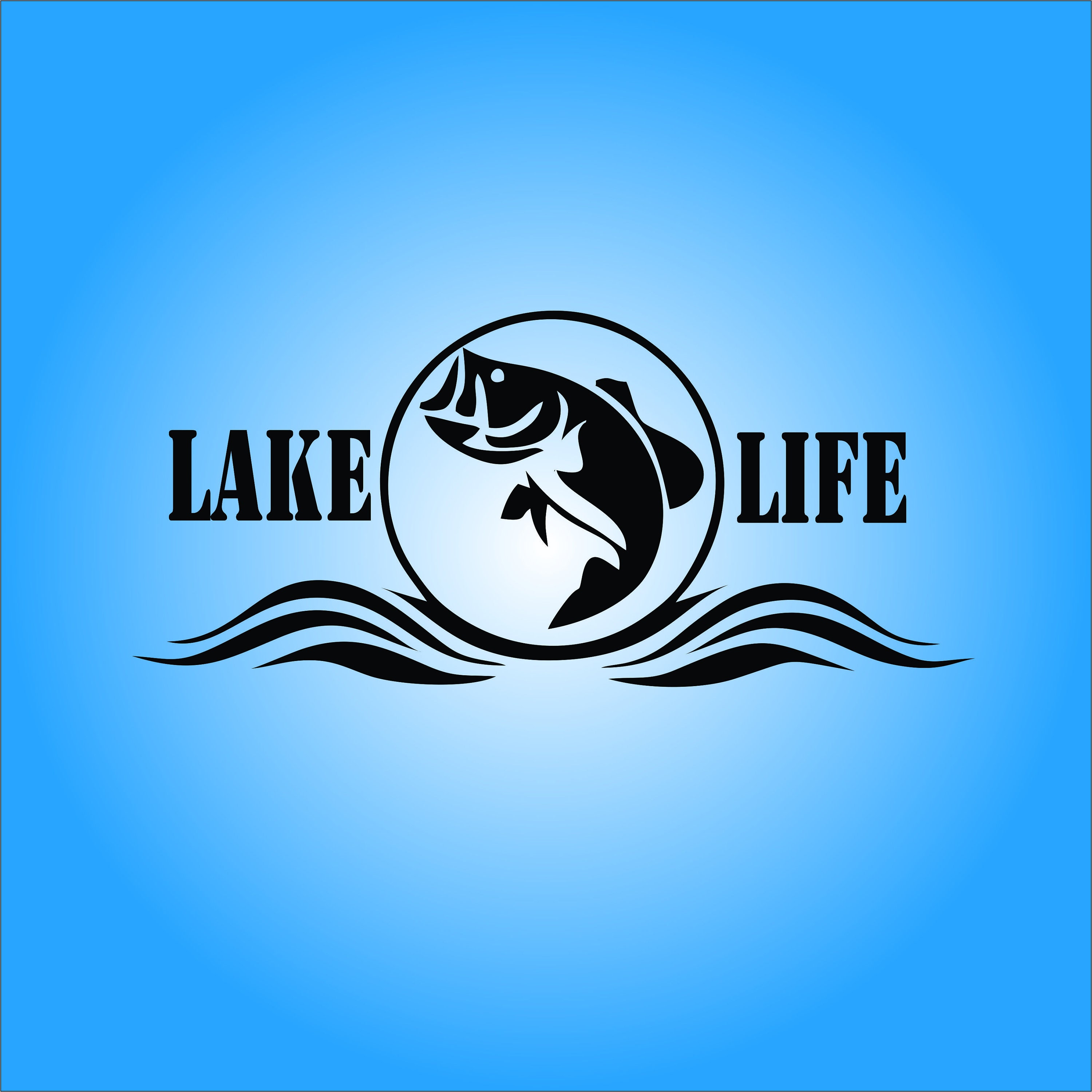 LAKE LIFE FISH Decal. Free Shipping. 