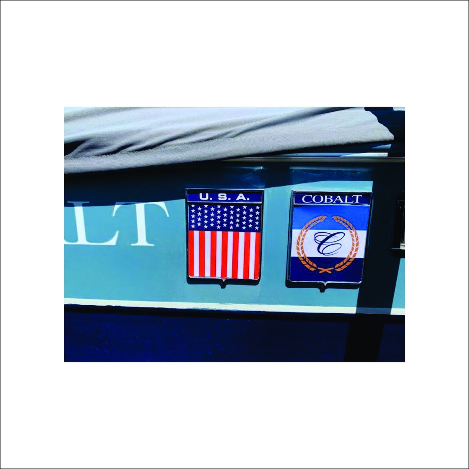 COBALT c Metal Plaque Replacement Decal. Free Etsy