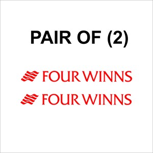 FOUR WINNS boat logo Decal.  Free Shipping.