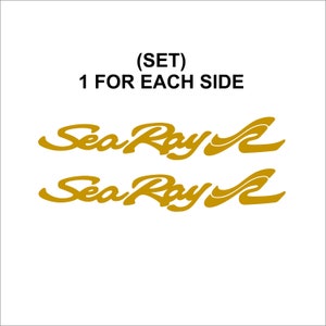 SEA RAY boat logo Decal.  Free Shipping.