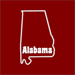 ALABAMA Solid State Alabama Aufkleber. Kostenloser Versand.