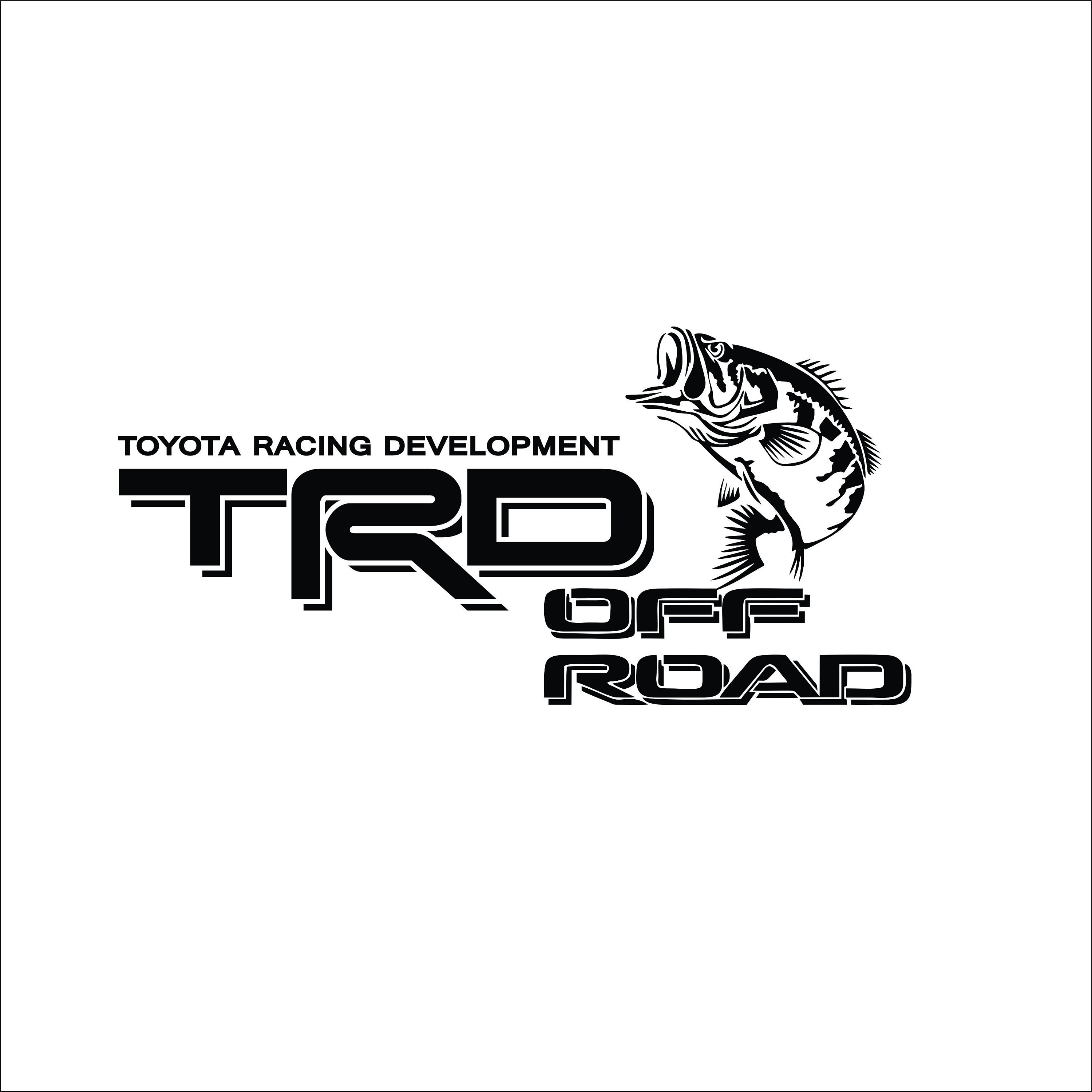 TRD Fish off Road Decal. Free Shipping. 