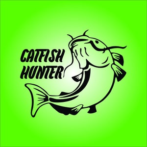 CATFISH HUNTER Decal.  Free Shipping.
