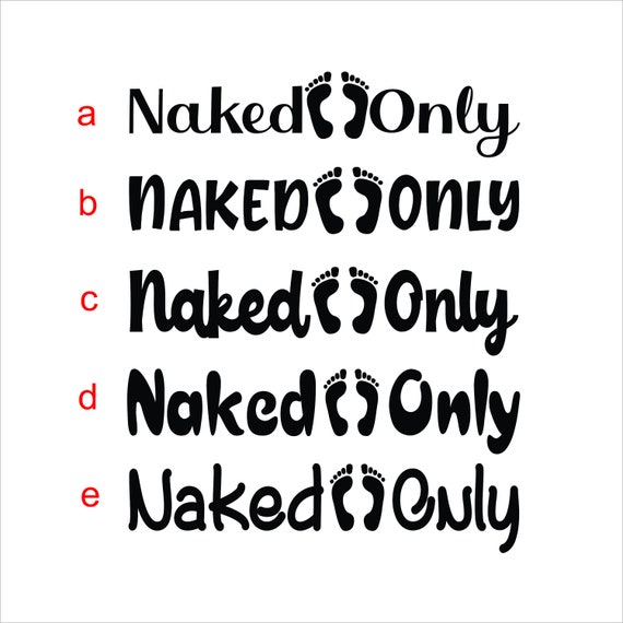 FUN ~ Naked Feet Only Boat Decal.  Free Shipping.