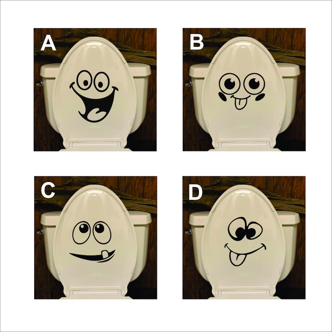 FUNNY TOILET LID Decals. Free Shipping. Etsy