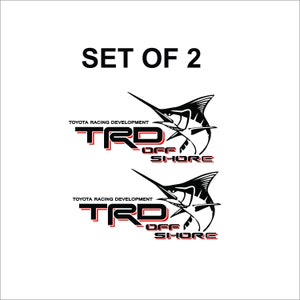 TRD Off Shore Decals (Pair).  Free Shipping.